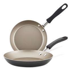 Set 2 Sartenes Farberware 22303 Antiadherente 21 Y 25cm Negro
