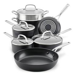 Batería De Cocina Kitchenaid 80120 11 Piezas Antiadherente Negro