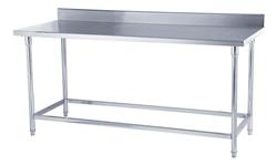 Mesa De Trabajo Gastronómica Moretti Acero Inoxidable 200cm
