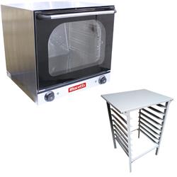 Horno Convector Moretti 4 Bandejas 44x32 Con Base 
