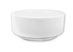 Set X12 Cazuela Alta 7cm Apilable Tazon Porcelana Schmidt Blanco
