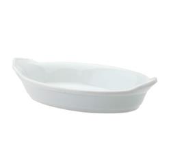 Fuente Oval Con Alza Porcelana Schmidt 20 Cm