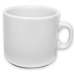 Set X12 Taza De Te Porcelana Schmidt Blanco Liso