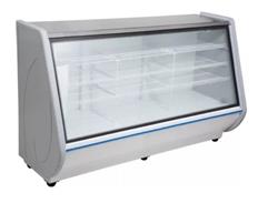 Heladera Vitrina Mostrador Exhibidora 2 Mts Lateral Curvo Blanco