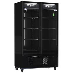 HELADERA EXHIBIDORA VERTICAL NEGRO MASTER 10030 953 LT 120X65X205 CM BRIKET 