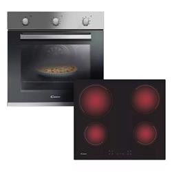 Combo Candy Horno Electrico Fcp602x + Anafe Vitro Ch64ccb Gris