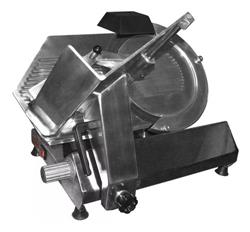 Cortadora De Fiambre Trinidad 330 Mm Acero Inox Con Afilador Plateado