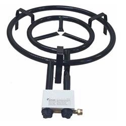 Anafe Paellero Quemador 47cm 12300 Calorias Gas Envasado Negro