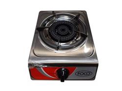 Anafe Industrial 1 Hornalla Acero Inox Foco Con Encendido  Plateado