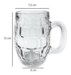 Chopp Escudo Rigolleau 380 Ml Vidrio Resistente X24 Unidades Transparente