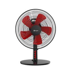 Ventilador Mesa Borgen 12  40w 3 Velocidades Aspas Plasticas 30.48 Cm Negro Rojo Plástico 5