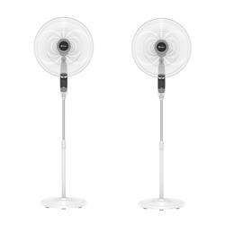 Set 2 Ventilador Pie Borgen 18 80w Control Remoto Aspas 45.72 Cm