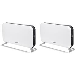 SET X 2 PANEL CALEFACTOR CONVECTOR DIGITAL BLANCO ELECTRICO 2000W BORGEN BOR-CON2000DBF