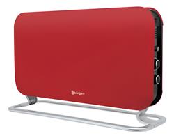 Calefactor Eléctrico Borgen Convección 2000w Termostato Analógico Con Forzador Color Rojo 3 Niveles 