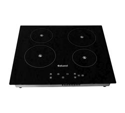 Anafe Electrico Vitroceramico 4 Hornallas Colucci 5600w 220v Negro