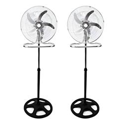 Set 2 Ventilador Embassy 3 En 1 Pie Pared Piso Turbo 18 70w 45.72 Cm