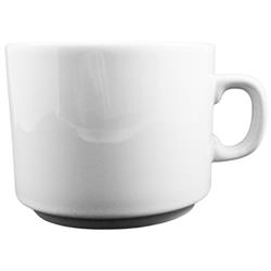 Set 6 Taza Desayuno Porcelana Tsuji 450 Recta Iguazu Blanco 450-40