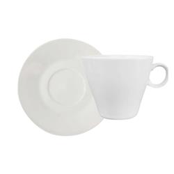 Set 4 Tazas Cafe Ala Ancha + Platos Cafe Tsuji Linea 1100
