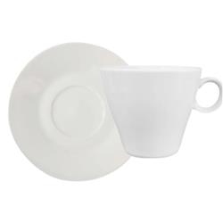 Set 4 Tazas Cafe Ala Ancha + Platos Cafe Tsuji Linea 1600