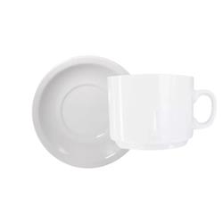Set 4 Tazas Cafe Porcelana Tsuji Segunda + Platos Cafe 450