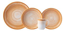 Juego Set X 16 Piezas Porcelana Schmidt Linea Esfera Colores
