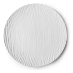 Set X 6 Plato Postre Porcelana Germer Dunas 21 Cm Blanco Dunas