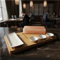 SET X6 PZS SUSHI BAMBOO PINK 38X20 CM DNA