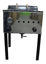 Freidora Industrial A Gas 33 Lts Acero Inoxidable Eg Plateado