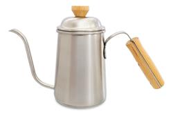 Pava Barista P/ Café De Acero Inoxidable Bamboo 650 Ml Plateado