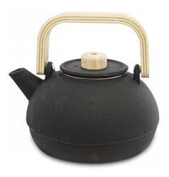 Tetera De Hierro Con Mango Madera Bamboo 0.9 L