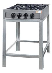 Anafe Industrial A Gas Danda 4 Hornallas Con Base Acero Inox Acero Inoxidable