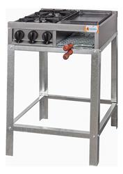 Anafe Industrial 2 Hornallas Múltiple Carlitera Plancha Base Plateado