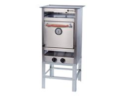 Horno Pizzero 3 Moldes Multiple Acero Con Valvula Danda 903i Plateado