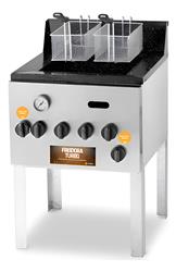 Freidora Turbo 30 Litros Danda Acero Inox F30t Gas Envasado Plateado 50 Hz