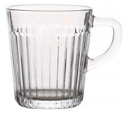 Set X 6 Jarro Vidrio Con Asa 280 Ml Cafe Te Capuchino Col Blanco Taza Cafe