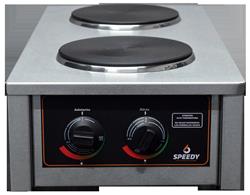 Anafe Electrico 2 Hornallas Speedy Pro 2.6kw Industrial 220v Plateado