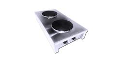 Anafe Electrico Industrial Speedy Grill 2 Hornallas Acero Inoxidable