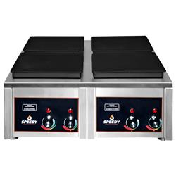 Anafe Industrial Electrico 4 Hornallas 2.5kw Speedy Plateado