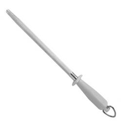 Chaira Arbolito 25 Cm Rayada Acero Inoxidable Mod Sc7510 Blanco