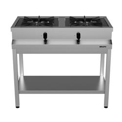 Anafe A Gas Brafh 2 Hornallas Horizontal Base Fija Acero