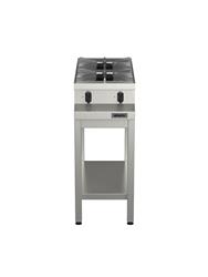 Anafe Industrial Brafh 2 Hornallas 360 Acero Inox Base Fija Gris