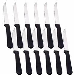 Cuchillo Mango Plastico Guadix Weekend Set X 12 Uni Docena Negro