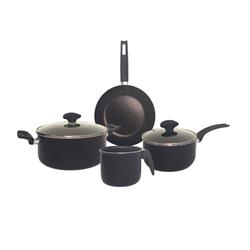 Bateria Cocina Borgen 6 Piezas Antiadherente Cacerola Sartén