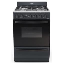 Cocina Waykuna 57cm 4 Hornallas Negro Mate Tst