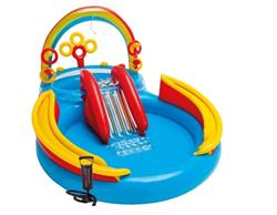 Pileta Inflable Intex Playcenter Rainbow + Inflado