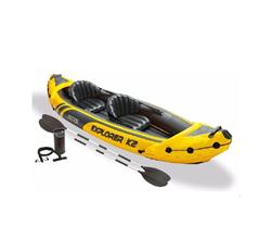 Intex 68307ep Explorer K2 Kayak Inflable Remos De Aluminio Color Amarillo