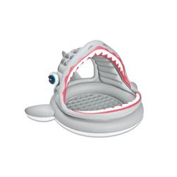 Pileta Inflable Intex Tiburon Con Techo + Inflador