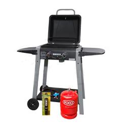 Parrilla A Gas Bram Metal Master Grill 2 Quemadores Con Tapa