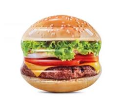 Colchoneta Redonda Hamburguesa Intex 145x142 Cm Pileta