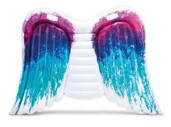 Colchoneta Inflable Intex 58786 Alas Angel 251x160 Cm Pileta Celeste